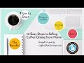 Tips How To Start an Online Coffee Business From Home (Slide Presentation)