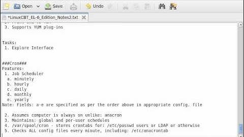RHEL-6 Cron Usage part 1