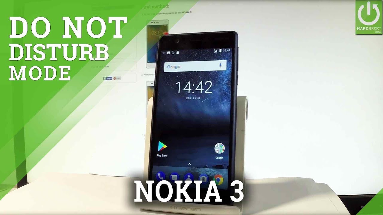 Do Not Disturb Mode in NOKIA 3 - Enable / Use Do Not Disturb