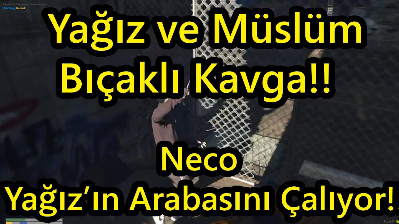 EightbornV Yağız ve Müslüm Tayfa Birbirine Palayla Saldırıyor!!! - Neco Yağız'ın Aracı Çaldı!! Burak