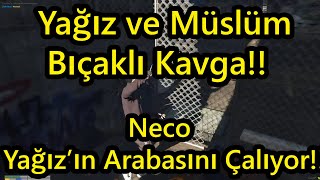 Eightbornv Yağız Ve Müslüm Tayfa Birbirine Palayla Saldırıyor - Neco Yağızın Aracı Çaldı Burak