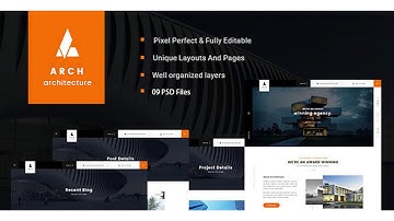 Arch - Multipurpose Onepage PSD Template | Themeforest Website Templates and Themes