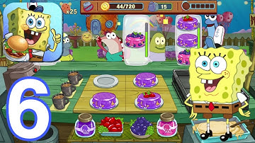 SpongeBob: Krusty Cook-Off - Max LeveI Gameplay Walkthrough part 6 - pan cakes(Android&IOS)
