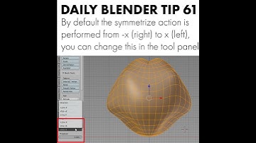 Daily Blender Tip 61 - Symmetrize
