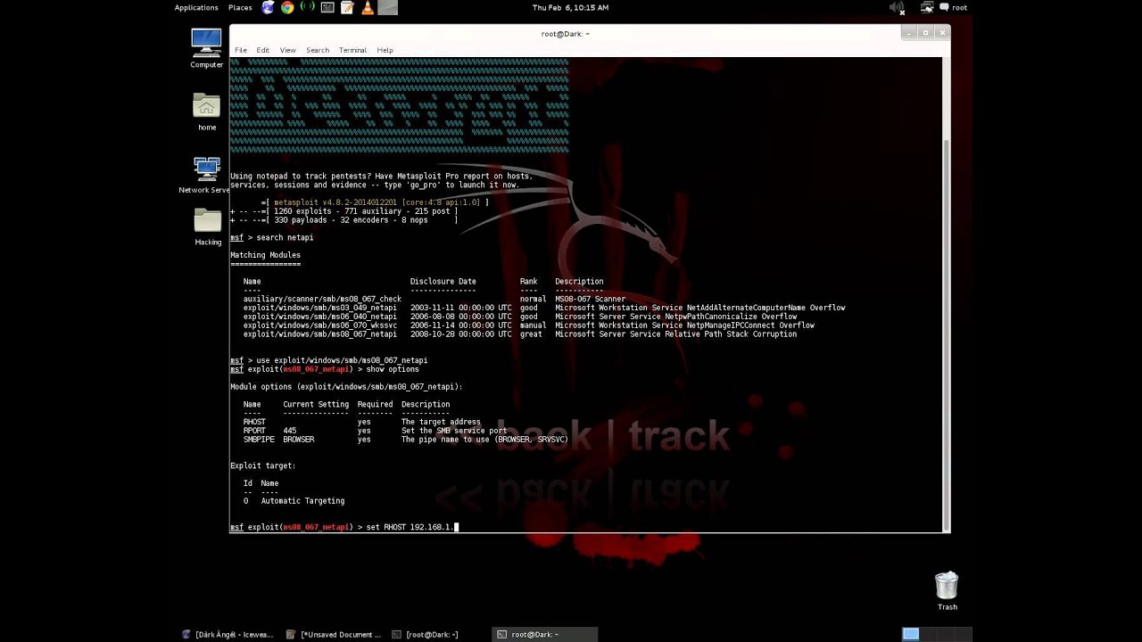 Hacking WIndows XP SP3 Using Metasploit - YouTube