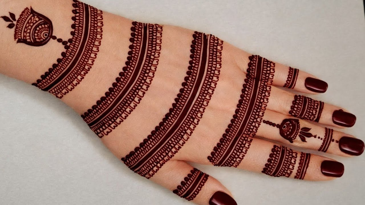 Easy Jewellery Mehndi Design For Back Hand||Simple jewellery Mehndi Design||Mehndi Design||Jewellery
