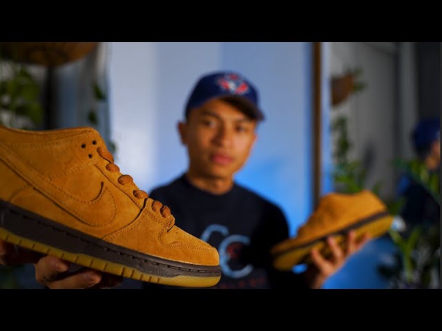 nike sb wheat on feet