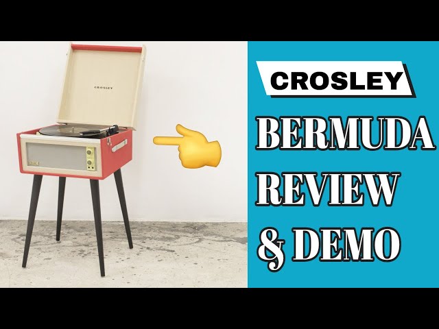 Вініловий програвач із вбудованими динаміками Crosley Bermuda (Red)