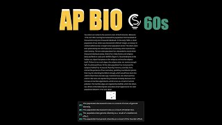 AP Biology 2020 Question 40: Genetic Bottleneck Effect Walkthrough | Sovi AI