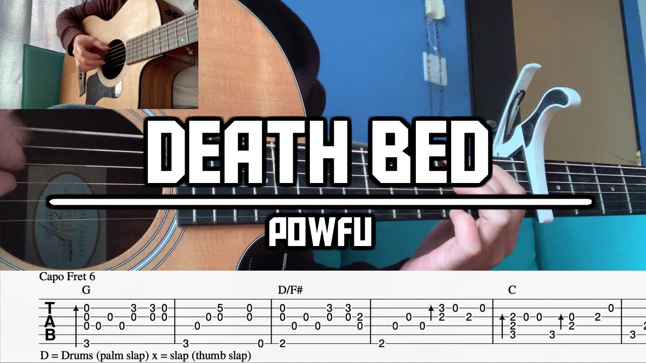 Death Bed (coffee for your head) Powfu ft. beabadoobee Fingerstyle