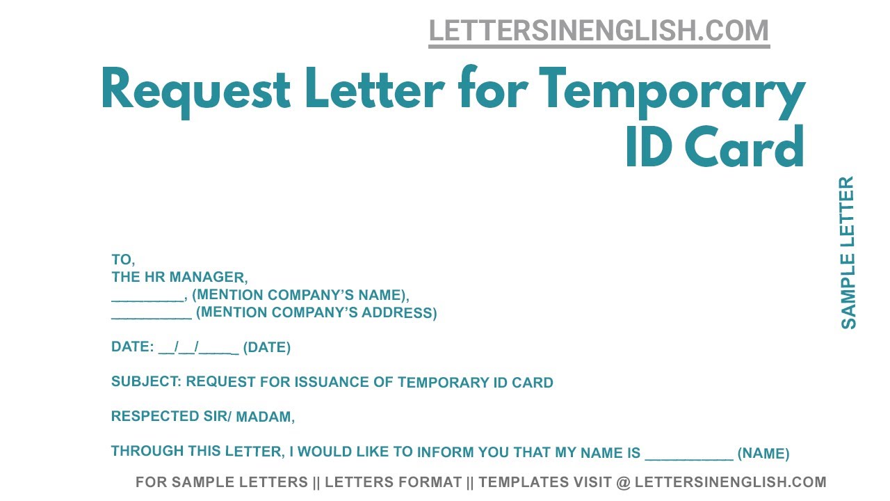 Temporary Id Template temporary-id-template