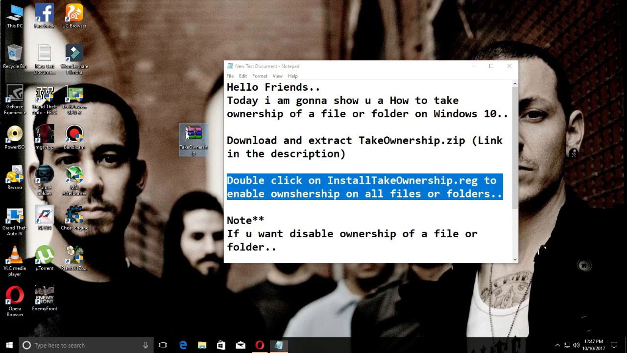 How to take ownership of a file or folder on Windows 10 - YouTube