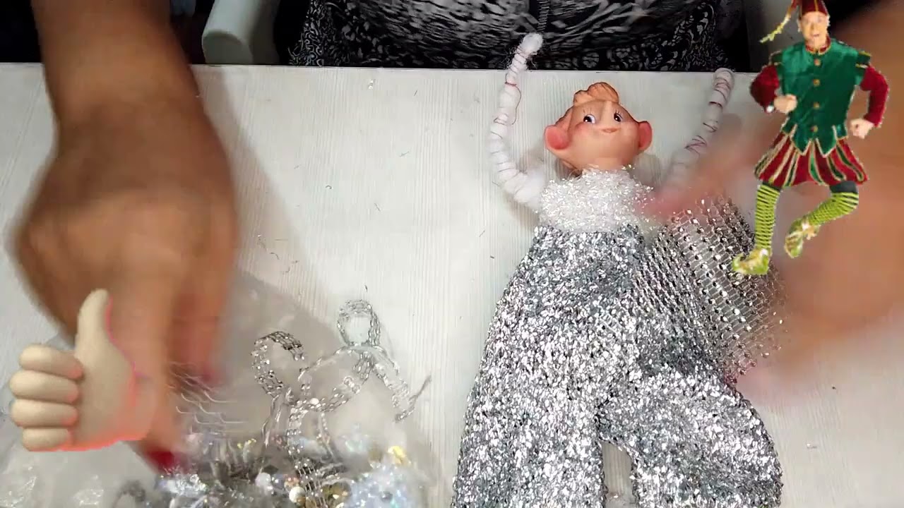 PASO A PASO ARLEQUÍN BLANCO . PARA UNA NAVIDAD BLANCA