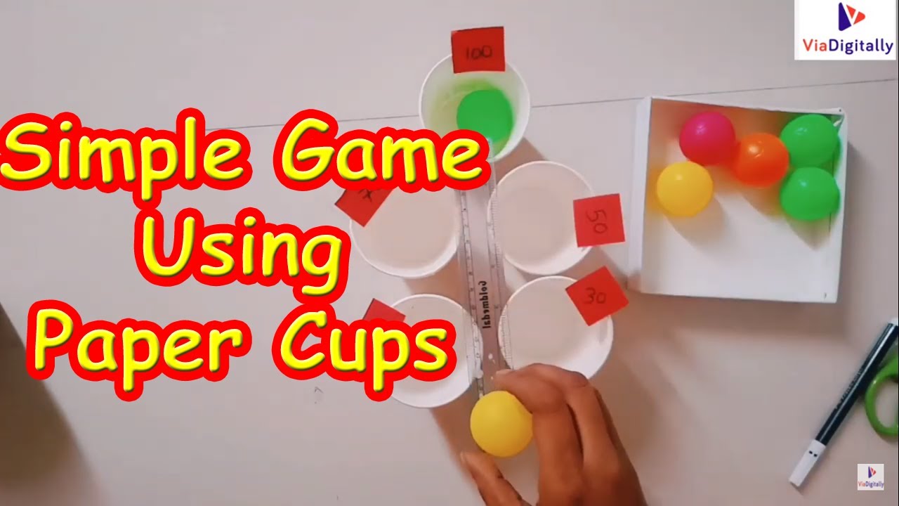 Ten Fun Games with Paper Cups - One Perfect Day