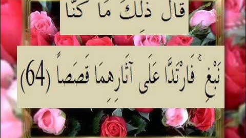 القرآن الكريم سورة الكهف الأية 64