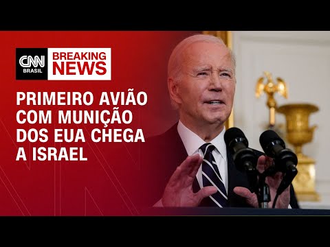 Primeiro avião com munição dos EUA chega a Israel | CNN NOVO DIA