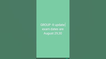 Telangana Group 2 update exam date Tspsc #tspsc2023 #tspsc #group2#telangana #group