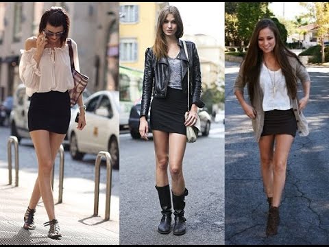 Ideas para combinar una mini falda negra - Combinaciones sin importar la temporada