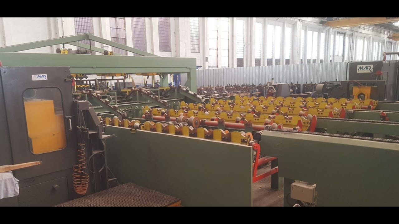 4” MAIR FINISHING LINE with THREADING & GROOVING & PACKING & STRAPPING ...