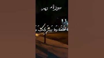 سورة مريم #قرآن #قران_كريم #الشيخ_ياسر_الدوسري #قراءة #جميله #اكسبلور #تيك_توك