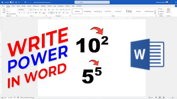 How To Type Power Numbers in Microsoft Word | Exponent on Keyboard