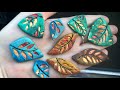 Faux Carved Stone look on Polymer clay . Jewelry Tutorial.