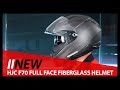 NEW! HJC F70 Full Face Fiberglass Helmet at ChapMoto.com Like Icon Airflite Fighter Pilot Lid