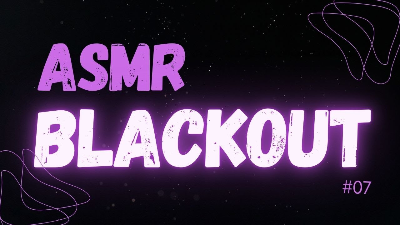 ASMR TELA PRETA - GATILHOS SENSORIAIS #07 I NO TALKING