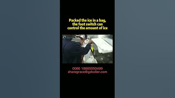 Koller ice cube machine with the whole process of ice cube packing!