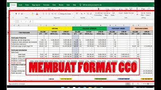 Cara Membuat Format CCO Pada Pekerjaan Proyek