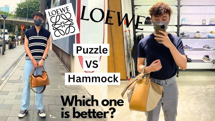 My Luxury Bag Review on The LOEWE Medium & Mini Puzzle + Small Hammock Bag  — WOAHSTYLE