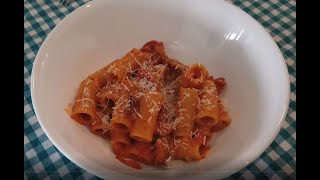 Pasta Zozzona, really tasty, not to miss - Rigatoni alla Zozzona.