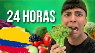 Sobreviviendo 24 HORAS siendo VEGANO en COLOMBIA🥑😱