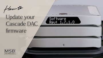 MSB Cascade DAC - firmware update guide