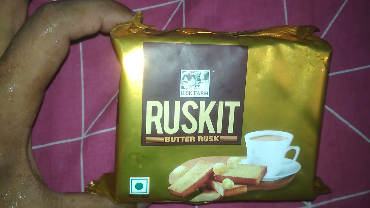 Review :- Bisk Farm Ruskit Butter Rusk Test se intrest ho jaye - YouTube