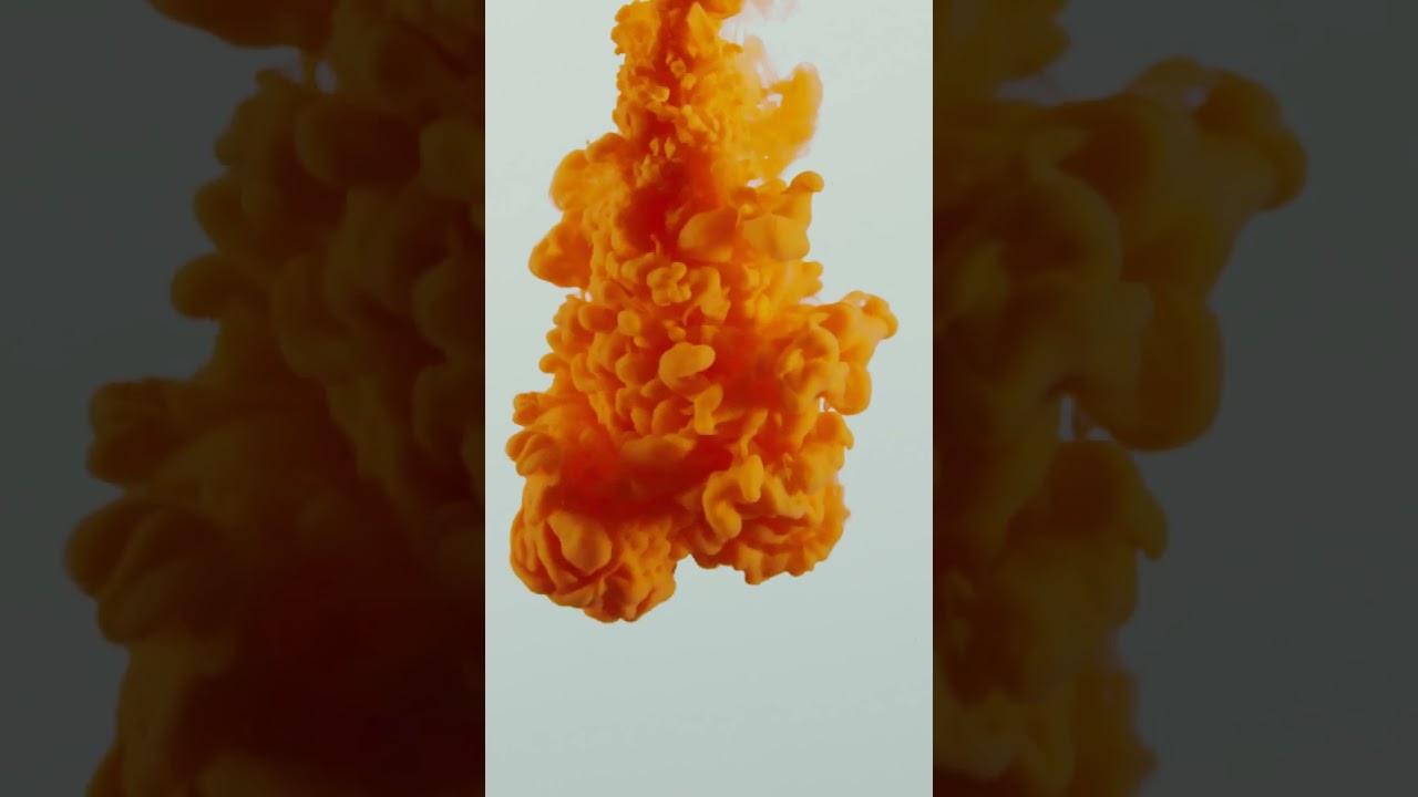 No Copyright Videos - A Splashing Orange Liquid Paint - No Copyright Zone