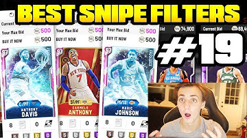 TOP 10 BEST SNIPE FILTERS TO USE RIGHT NOW IN NBA 2K20 MYTEAM! SECRET GALAXY OPAL FILTERS! NBA 2K20