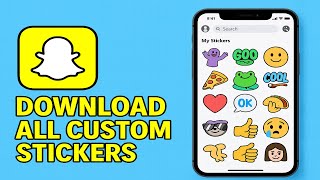 How To Download All Your Custom Stickers on Snapchat (2025) screenshot 2