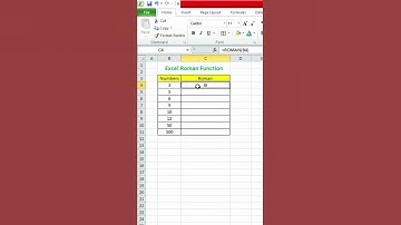 Convert number to Roman numeral as text #excel #shorts #exceltutorial