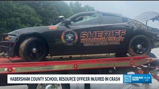 Habersham County school resource officer in crash
