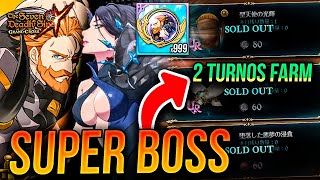 Super Boss Escanor Merlin Farm 3 Turnos Mejores Equipos Seven Deadly Sins Grand Cross