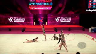 Hungary (HUN) - 2021 Rhythmic Worlds, Kitakyushu (JPN) - Qualifications 3 Hoops + 2 Pairs Of Clubs