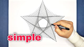How to Draw a curvy star pattern | Geometric Artwork Profile