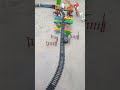rc train Pushing 4 car &amp; bus 😲 in pit &amp; tractor jcp parking  animal toys #jcb part-92