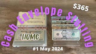 First Cash Stuffing of MAY 2024 // Low Income Weekly Budget