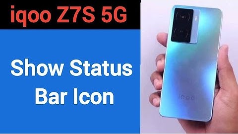 How to show status bar icon, iqoo Z7s 5G status bar icon Kaise lagaen