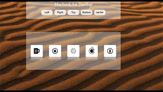 Macbook air toolbar design using REACTJS and styled-component