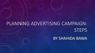 Advertising campaign @ShahidaBawa