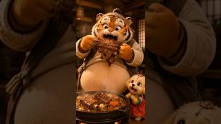 Tiny Dog Steals Tiger’s Korean BBQ