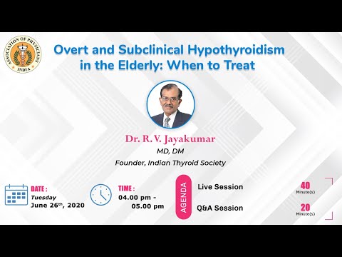 Overt and subclinical hypothyroidism in the elderly: when to treat